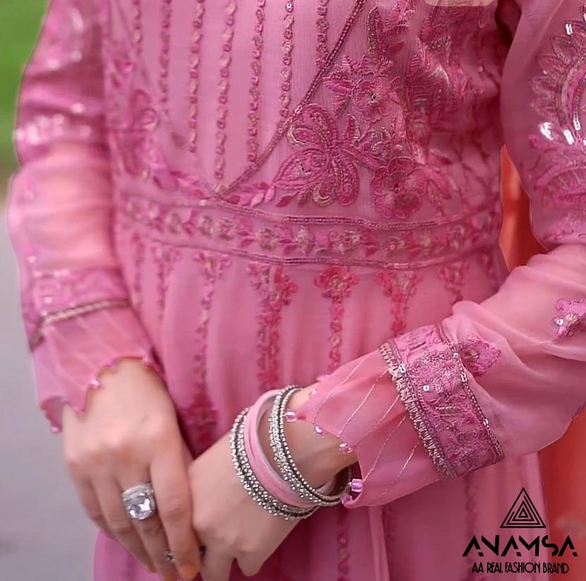 Anamsa 415 Embroidery Georgette Pakistani Suits Wholesale Clothing Suppliers In India

